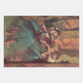 dansers, roze en groen van Edgar Degas Inpakpapier Vel (Voorkant 2)
