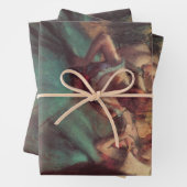 dansers, roze en groen van Edgar Degas Inpakpapier Vel (In situ)
