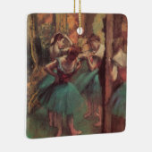 dansers, roze en groen van Edgar Degas Keramisch Ornament (Rechts)