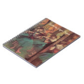 dansers, roze en groen van Edgar Degas Notitieboek (Linkerzijde)