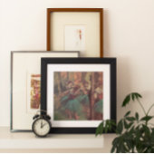 dansers, roze en groen van Edgar Degas Poster