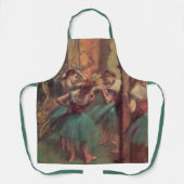 dansers, roze en groen van Edgar Degas Schort (Voorkant)