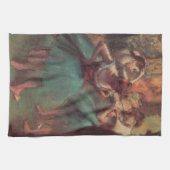 dansers, roze en groen van Edgar Degas Theedoek (Horizontaal)