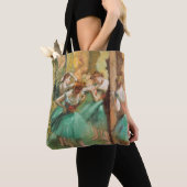dansers, roze en groen van Edgar Degas Tote Bag (Dichtbij)