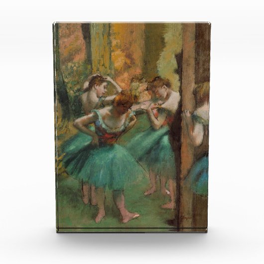 Dansers, Roze en Groene Edgar Degas Fotoblokken (Voorkant)