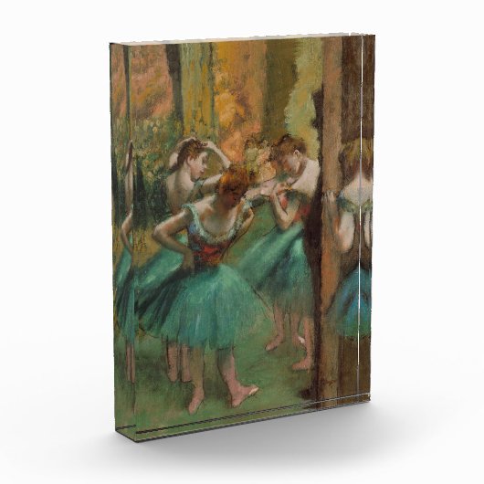 Dansers, Roze en Groene Edgar Degas Fotoblokken (Links)