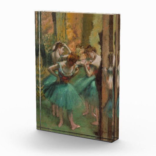 Dansers, Roze en Groene Edgar Degas Fotoblokken (Rechts)