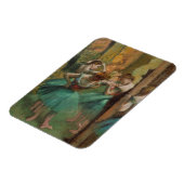 Dansers, Roze en Groene Edgar Degas Magneet (Linkerzijde)