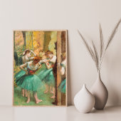 Dansers, Roze en Groene Edgar Degas Poster