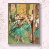 Dansers, Roze en Groene Edgar Degas Poster