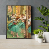 Dansers, Roze en Groene Edgar Degas Poster
