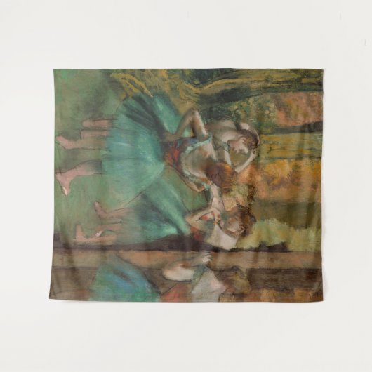 Dansers, Roze en Groene Edgar Degas Wandkleed (Voorkant (horizontaal))