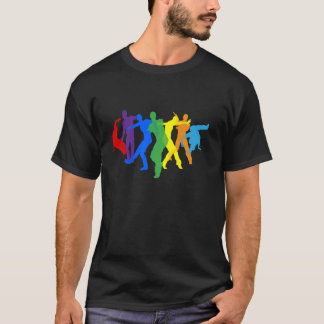 Dansers Silhouette Street Dance poseert silhouette T-shirt