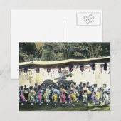 dansers van het Japanse Cherry Festival Briefkaart (Voorkant / Achterkant)