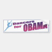 dansers voor Obama-Bumpersticker Bumpersticker (Voorkant)