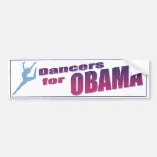 dansers voor Obama-Bumpersticker Bumpersticker