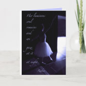 Dansers Voorbereiding Kaart Blauw (Voorkant)