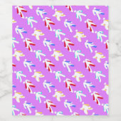 dansers wijn etiket (Enkel label)