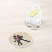 dansers zandsteen onderzetter (Zijkant)