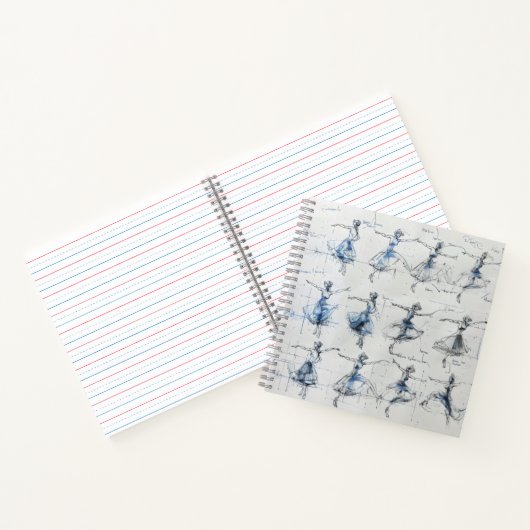 dansersstappen krabbelen notitieboek (Binnen)