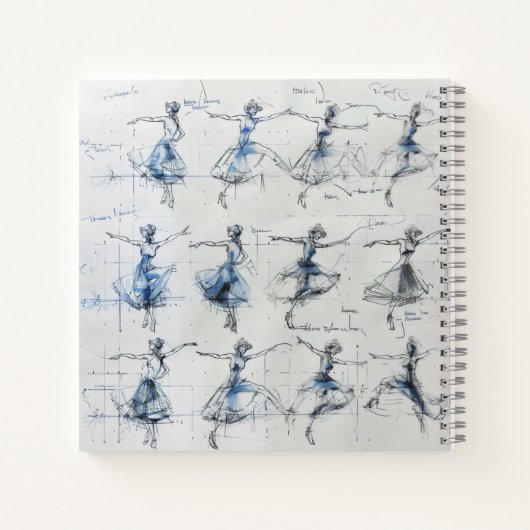 dansersstappen krabbelen notitieboek (Achterkant)