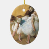 Dansexamen van Edgar Degas, Antiek Ballet Keramisch Ornament (Voorkant)
