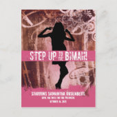 Dansfeest Bat Mitswa Save the Date Aankondigingskaart (Voorkant)