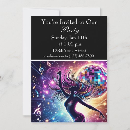 Dansfeest: Ritme Glans Kaart (Voorkant)