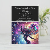 Dansfeest: ritmische gloed kaart (Staand voorkant)