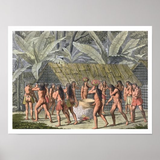 Dansfestival van de Camacani-indianen in Brazilië, Poster (Voorkant)