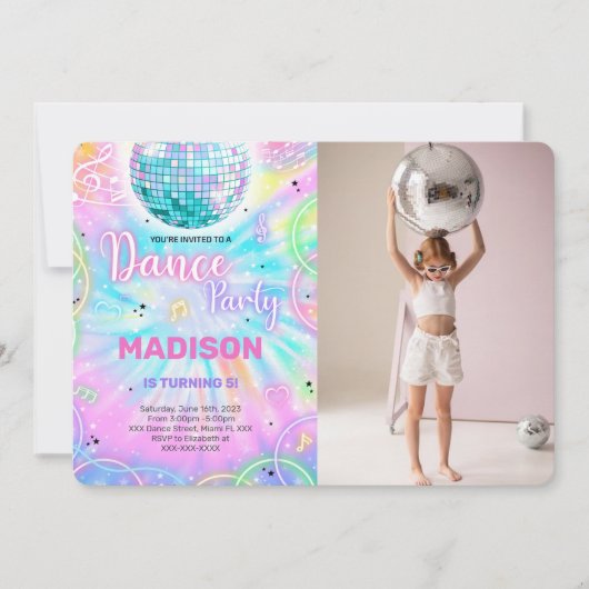 Dansfoto uitnodiging (Voorkant)