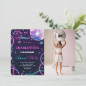 Dansfoto uitnodiging (Staand voorkant)