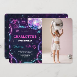 Dansfoto uitnodiging