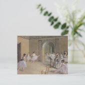 Dansfoyer in de Opera van Edgar Degas Briefkaart (Staand voorkant)