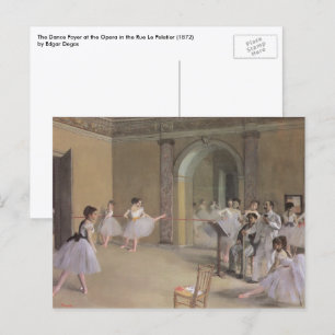 Dansfoyer in de Opera van Edgar Degas Briefkaart