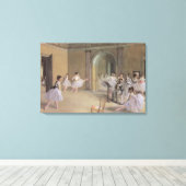 Dansfoyer in de Opera van Edgar Degas Canvas Afdruk (Insitu (Houten vloer))
