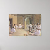 Dansfoyer in de Opera van Edgar Degas Canvas Afdruk (Voorkant)