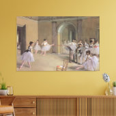Dansfoyer in de Opera van Edgar Degas Canvas Afdruk (Insitu (Woonkamer))