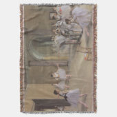 Dansfoyer in de Opera van Edgar Degas Deken (Voorkant Verticaal)