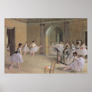 Dansfoyer in de Opera van Edgar Degas Poster