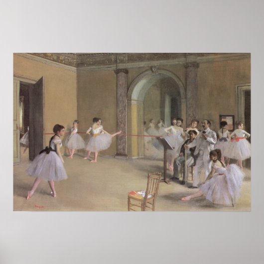 Dansfoyer in de Opera van Edgar Degas Poster (Voorkant)