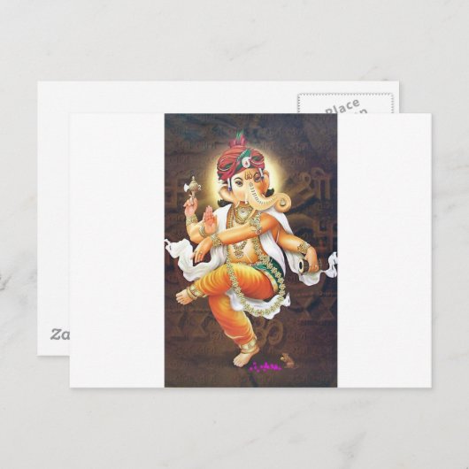 dansganesha briefkaart (Voorkant / Achterkant)