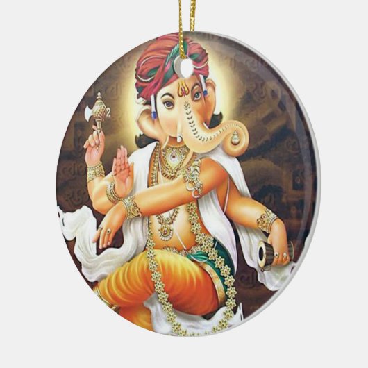 dansganesha keramisch ornament (Links)