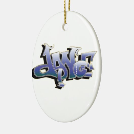 dansgraffiti keramisch ornament (Links)