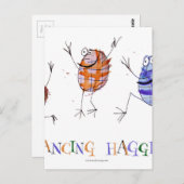 danshaggis briefkaart (Voorkant / Achterkant)