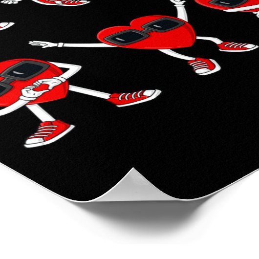 Dansharten Dance Challenge Valentijnsdag Boys Poster (Hoek)