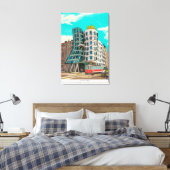 DansHouse Prague Czech Republic Whimsical Art Canvas Afdruk (Insitu (Slaapkamer))