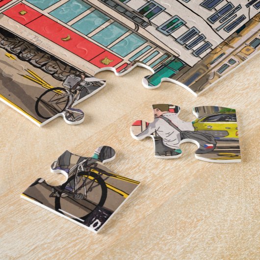 DansHouse Prague Czech Republic Whimsical Art Legpuzzel (Zijkant)