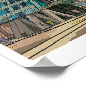 DansHouse Prague Czech Republic Whimsical Art Poster (Hoek)