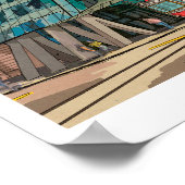 DansHouse Prague Czech Republic Whimsical Art Poster (Hoek)